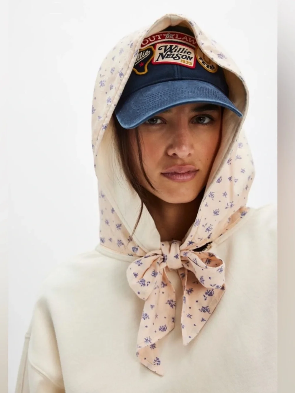 Free People Headscarf Hoodie